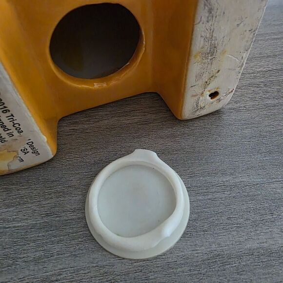 Yellow Giraffe Ceramic Coin Bank - Picture 3 of 12